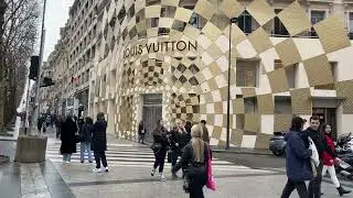 Champs Elysees New Louis Viton Hotel in the Shape of a Chest #paris
