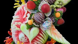 How to make chocolate covered strawberries fruit basket🍫🍓🍉