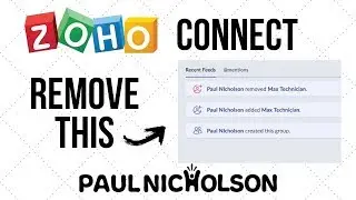 Zoho Connect How To Remove Member Added Or Removed From The Feed