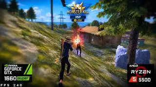 Free Fire Gameplay (Ryzen 5 5500 + GTX 1660 Super)
