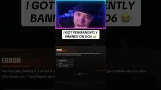 I GOT PERMANENTLY BANNED ON BO6 #shorts