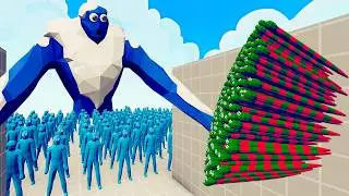 100x ICE ZOMBIE + 1x GIANT vs 1x EVERY GOD   Totally Accurate Battle Simulator TABS