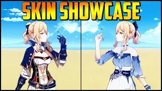 Genshin Impact Skin Showcase / Comparison. Sea Dreeze Dandelion Jean vs normal Jean.