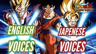 Lr Family Kamehameha Active Skill Voices English & Japenese | Dbz Dokkan Battle