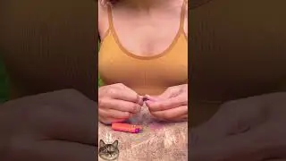 ASMR girl survival camping p1 
