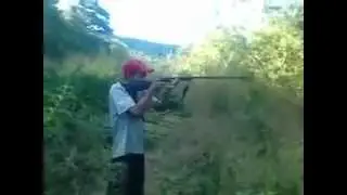Патрон разорвался в ружье!