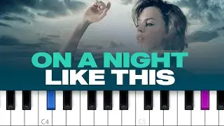 Kylie Minogue - On A Night Like This (piano tutorial)