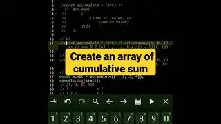 Create an array of cumulative sum 