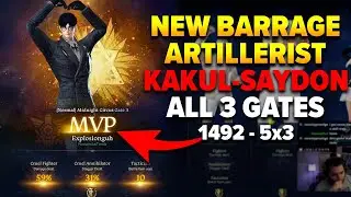 Lost Ark: 1492 NEW BARRAGE ARTILLERIST - KAKUL SAYDON ALL 3 GATES!