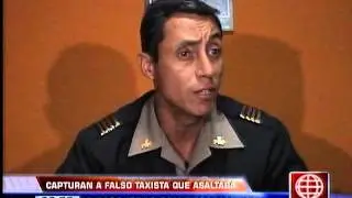 América Noticias: Capturan a falso taxista que utilizaba un desarmador para asaltar a sus pasajeros