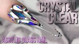 Glass Slipper Stiletto Nail Design - Crystal Clear Acrylic - Step by Step Tutorial - Naio Nails