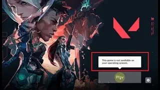 Fix Valorant This game is not available on your operating system