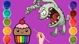 Bolalar uchun qo'rqinchli rasm chizish | Paint a scary picture for children |Рисуем страшную картину