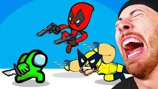 Mini Crewmate VS The FUNNIEST Video Game BOSSES (among us animation)