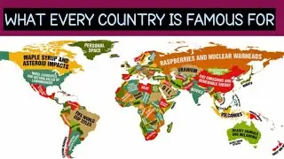 What Every Country is Famous For  #worldstat131