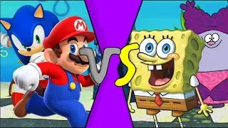 MUGEN Requests #16: Super Mario and Sonic the Hedgehog vs Spongebob and Chowder