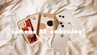 Unboxing iPhone13 (Starlight ✨) plus accessories 📦