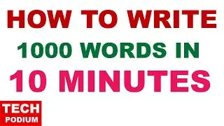 How To Write 1000 Words in 10 Minutes | Write 3 To 4 Articles in One Day