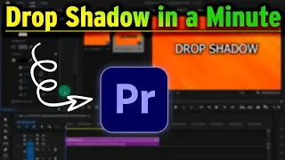 How to Add a Drop Shadow to Text in Adobe Premier Pro | How to Adobe