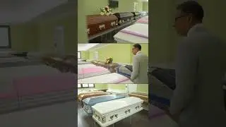 Dale Delapenha giving a tour of Delapenha Funeral Home