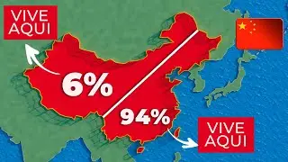 Por que 94% da China vive a leste dessa linha?
