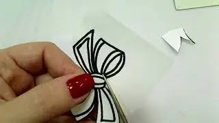 перенос выкройки бантика