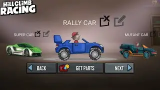 Hill Climb Racing : RALLY CAR vs  MUTANT CAR