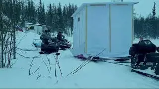 Большая рыбалка на хариуса зимой г.Норильск Испытания рыбомобиля.