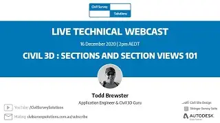 Webcast: Civil 3D Sections and Section Views 101