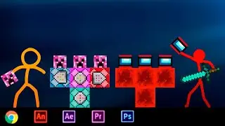 Stickman vs Minecraft NEW WITHERS BOSS BATTLE Animation vs Minecraft Shorts (original)