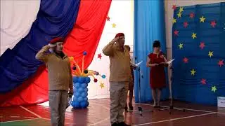 Открытие Местного отделения ЮНАРМИИ  клятва, посвящение в юнармейцы
