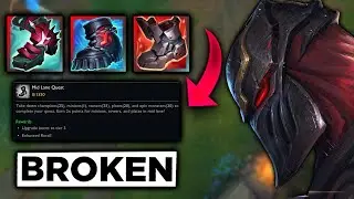 Rank 1 Zed Abusing New Mid Lane Quest... *4000 DMG BLOCKED*