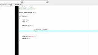 C++ Lesson 6: The While Loop