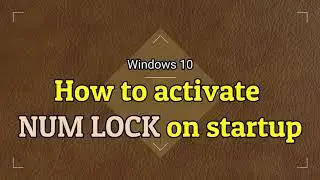 How to enable NumLock on startup