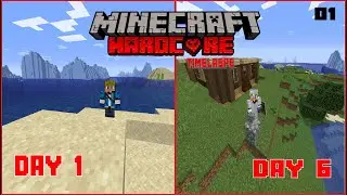 I survived 100 days in MINECRAFT HARDCORE (part 1)