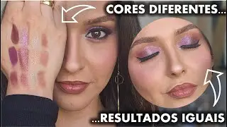 PARECE DIFÍCIL MAS NÃO É! - COMO FAZER SMOKEY EYE FÁCIL - INDICAÇÃO DE PALETAS DIFERENTES