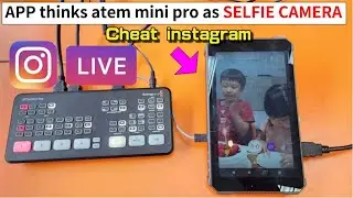 Instagram Live with external video switcher - atem mini pro
