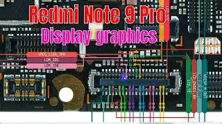 Xiaomi Redmi Note 9 Pro Display graphics problem solution | mi Note 9 Pro LCD graphics Diagram Ways
