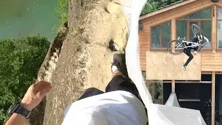 ALMOST FELL OF A CLIFF! TRICKS ON A BMX BIKE. VLOG.