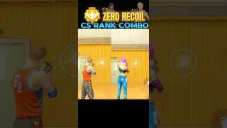 ZERO RECOIL CS RANK COMBINATION #freefire #shorts
