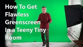 How to get a flawless greenscreen shoot in a tiny room