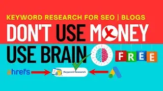दिमाग यूज करो पैसा नहीं 💯| Free keyword research for SEO | Keyword Research Tools for SEO