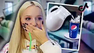 I TRIED PEPSI WITH MILK *testing viral tiktok recipes*