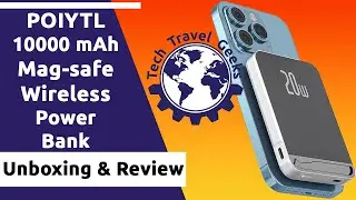 POIYTL 10000 mAh Mag-safe Wireless Power Bank - Unboxing & Review #amazonfinds #powerbank #magsafe