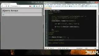 JQuery Arrays - unshift + shift + length + pop + slice + splice + split + each + toString