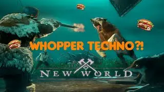 New World  PVP zerg chase set to Whopper Techno?!