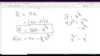 How to Find the Marginal Revenue Function for a given price function