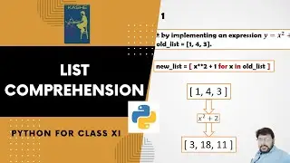 List Comprehension in Python || Informatics Practices