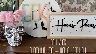FALL VLOG 🎃| Clean with me + Facebook Finds+ Halloween Haul