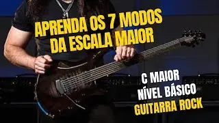7 modos da escala de C maior